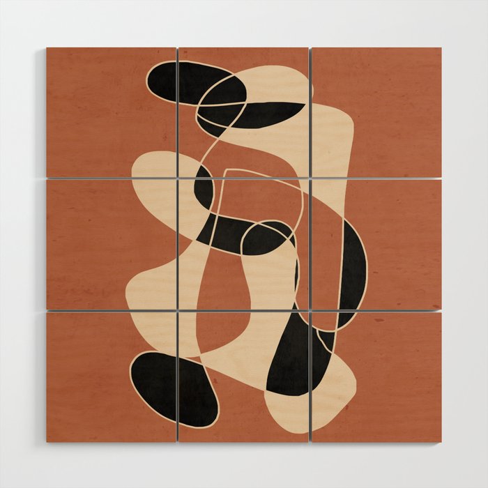 Modern Abstract Minimal Art 22 Wood Wall Art Gallery Image 1