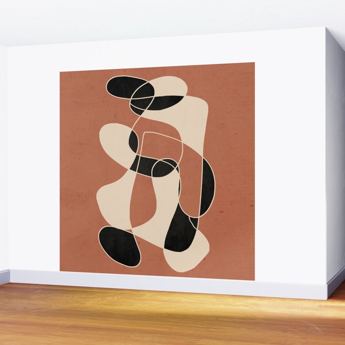 Modern Abstract Minimal Art 22 Wall Mural Gallery Image 2