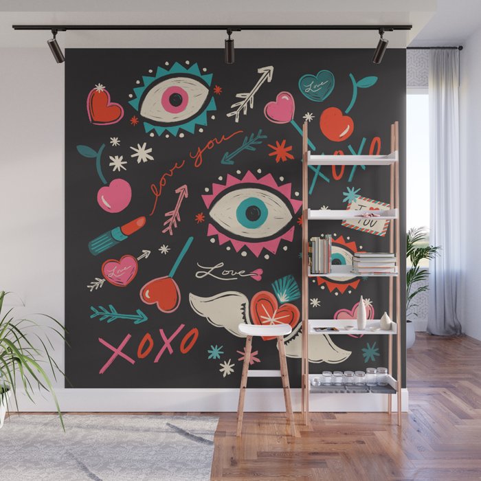 Love Pop Icons Wall Mural Gallery Image 1