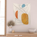 Abstract Line Art III Wall Tapestry Gallery Image 2