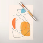 Abstract Line Art III Wrapping Paper Gallery Image 1