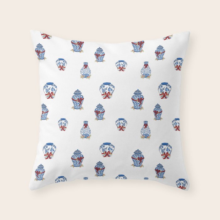 Ginger Jar Holidays Throw Pillow Gallery Image 6