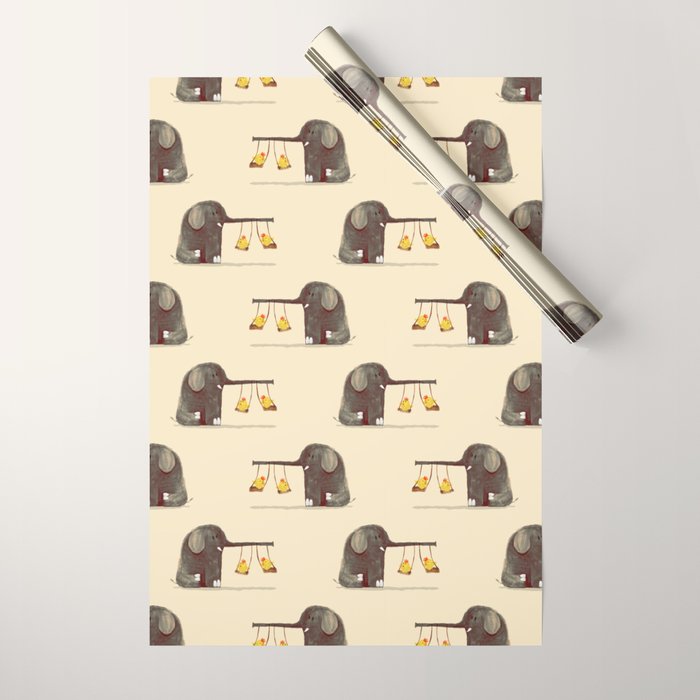Elephant Swing Wrapping Paper Gallery Image 1