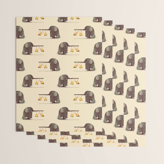 Elephant Swing Wrapping Paper Gallery Image 3