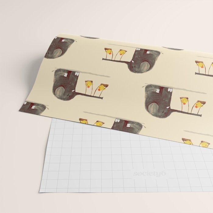 Elephant Swing Wrapping Paper Gallery Image 2