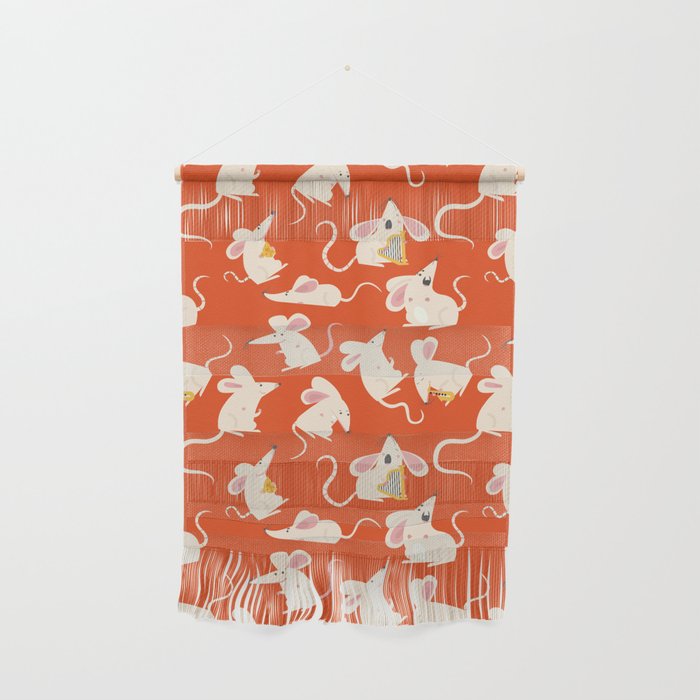 Happy mice pattern Wall Hanging Gallery Image 1