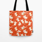 Happy mice pattern Tote Bag Gallery Image 1