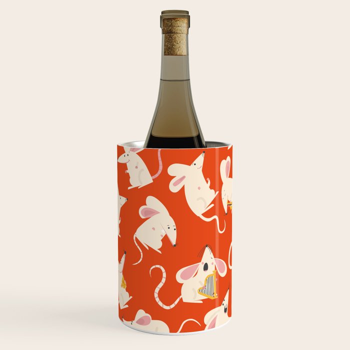 Happy mice pattern Wine Chiller Gallery Image 1