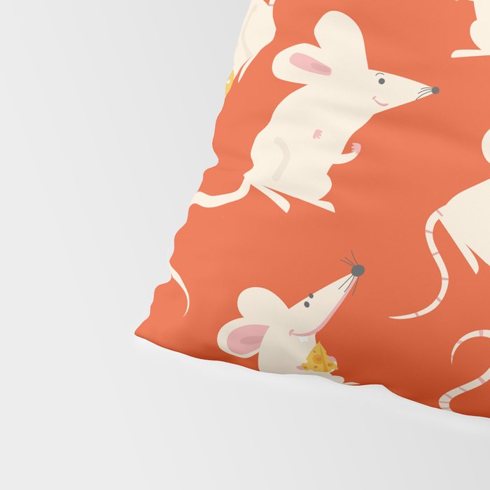 Happy mice pattern Pillow Sham Gallery Image 4