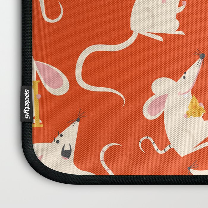 Happy mice pattern Laptop Sleeve Gallery Image 3
