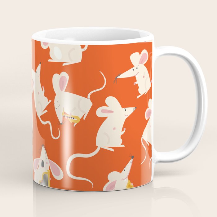 Happy mice pattern Coffee Mug Gallery Image 1