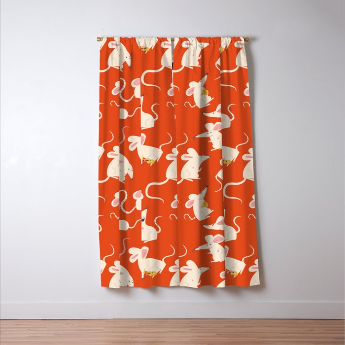 Happy mice pattern Window Curtain Gallery Image 3