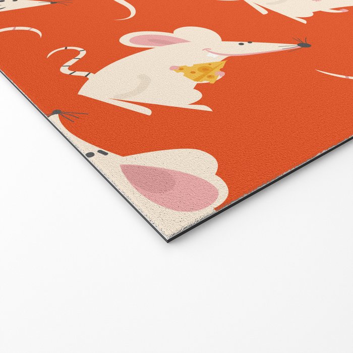 Happy mice pattern Welcome Mat Gallery Image 2