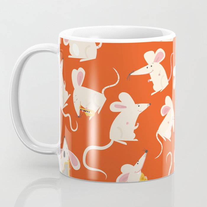 Happy mice pattern Coffee Mug Gallery Image 3