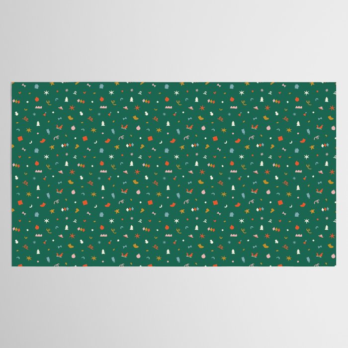 Retro abstract christmas decoration pattern Tablecloth Gallery Image 2