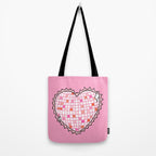Disco Ball Heart Tote Bag Gallery Image 2