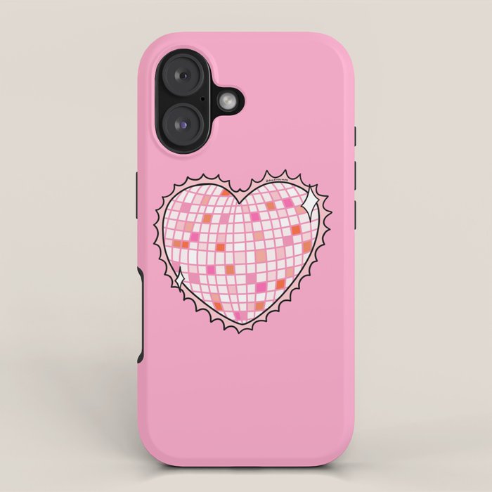Disco Ball Heart iPhone Case Gallery Image 1