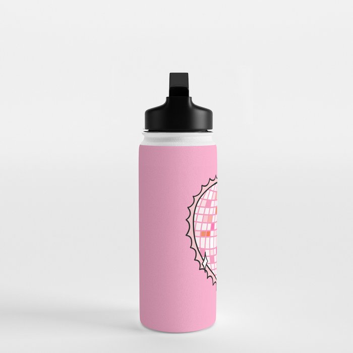 Disco Ball Heart Water Bottle Gallery Image 3