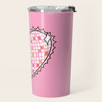 Disco Ball Heart Travel Mug Gallery Image 2