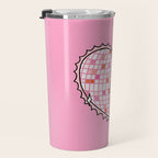 Disco Ball Heart Travel Mug Gallery Image 3