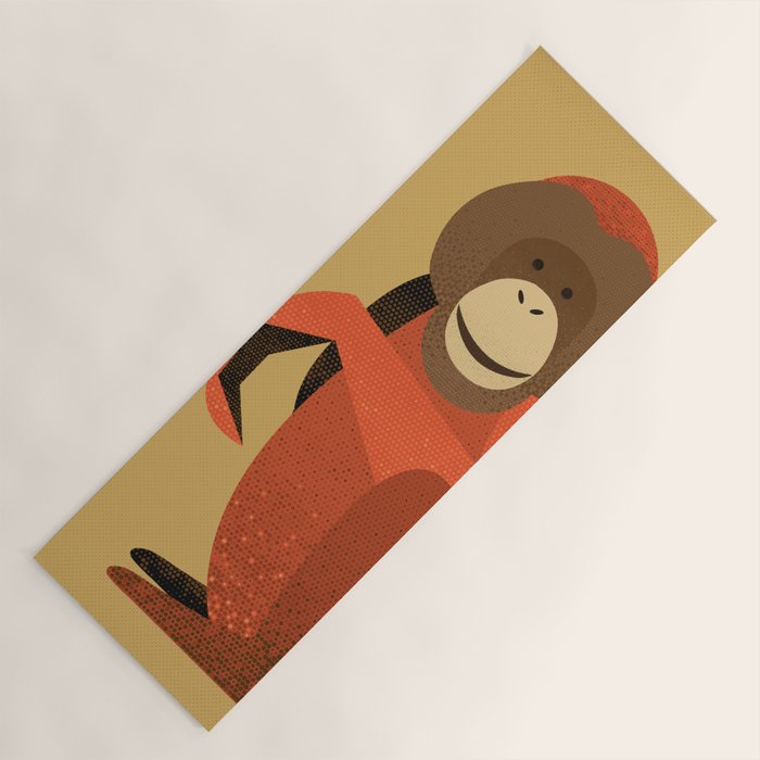 Whimsy Orangutan Yoga Mat Gallery Image 1