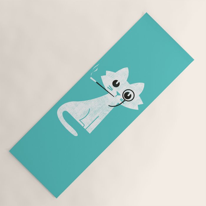 Mark - fancy cat Yoga Mat Gallery Image 1