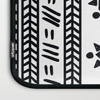 Tribal black and white Laptop Sleeve Gallery Image 3