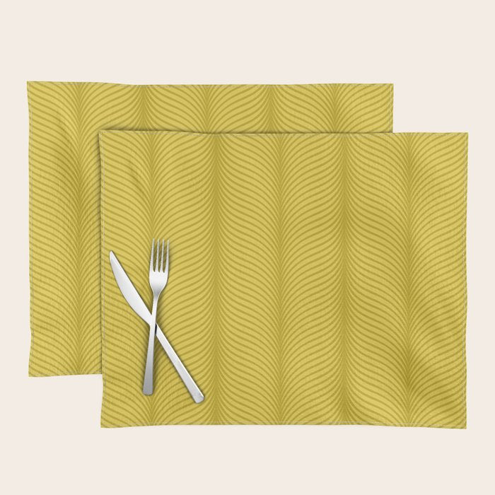 Elysian XVIII Chartreuse Green Placemat Gallery Image 1