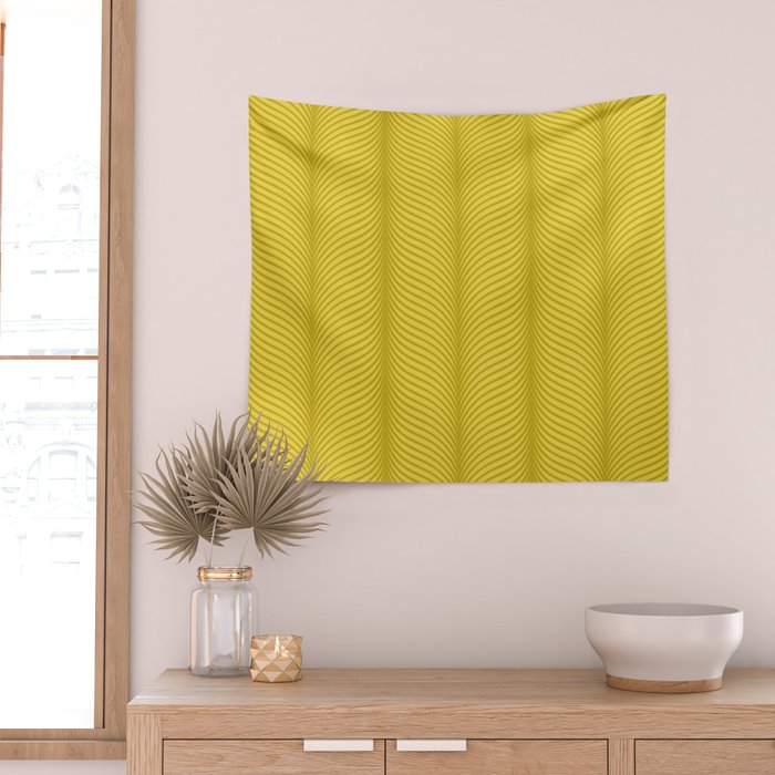 Elysian XVIII Chartreuse Green Wall Tapestry Gallery Image 2