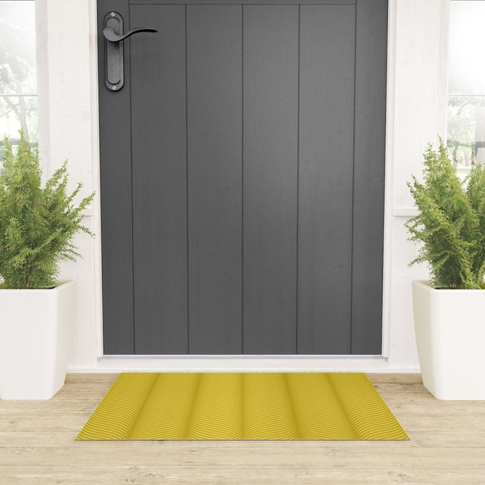 Elysian XVIII Chartreuse Green Welcome Mat Gallery Image 3