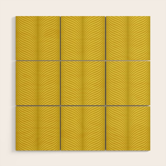 Elysian XVIII Chartreuse Green Wood Wall Art Gallery Image 1