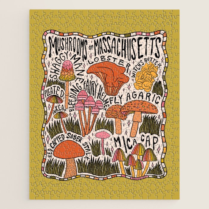 Mushrooms of Massachusetts Jigsaw Puzzle Gallery Image 1