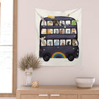 the rainbow bus Wall Tapestry Gallery Image 2