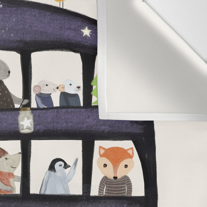 the rainbow bus Wall Tapestry Gallery Image 3