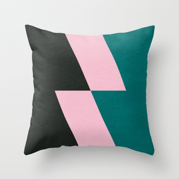 Wimbledon: Bauhaus Abstraction 03 Throw Pillow Gallery Image 1