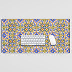 Summer,colourful detailed, Sicilian style art Desk Mat Gallery Image 1