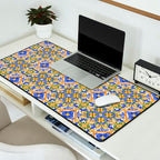 Summer,colourful detailed, Sicilian style art Desk Mat Gallery Image 2