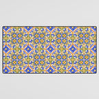 Summer,colourful detailed, Sicilian style art Desk Mat Gallery Image 3