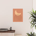 Moon Mountain Terra Orange - Mid century modern Poster Gallery Image 2