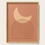 Moon Mountain Terra Orange - Mid century modern Serving Tray Gallery Image 1