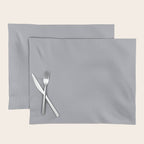 Solid Gray Light Neutral  Placemat Gallery Image 1