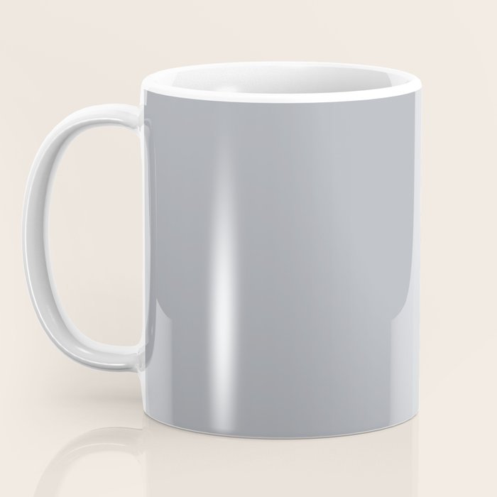 Solid Gray Light Neutral  Coffee Mug Gallery Image 3