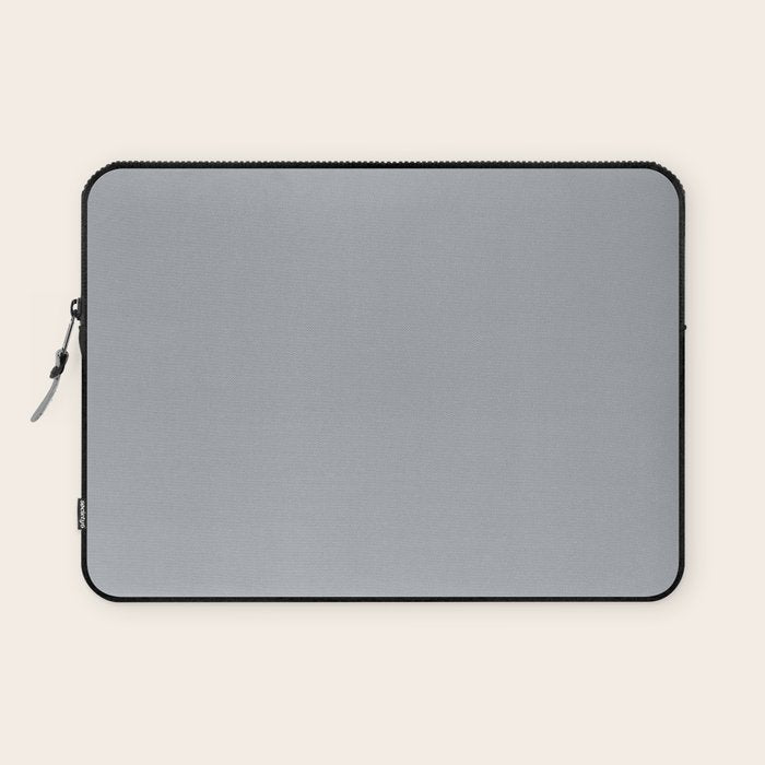 Solid Gray Light Neutral  Laptop Sleeve Gallery Image 1