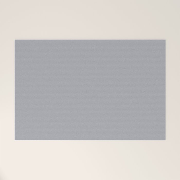 Solid Gray Light Neutral  Welcome Mat Gallery Image 1