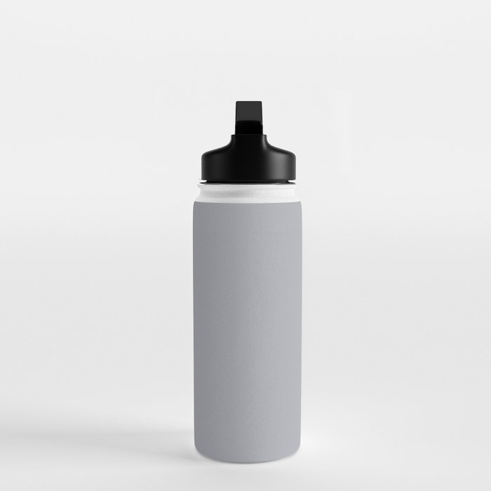 Solid Gray Light Neutral  Water Bottle Gallery Image 3