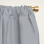 Solid Gray Light Neutral  Window Curtain Gallery Image 2