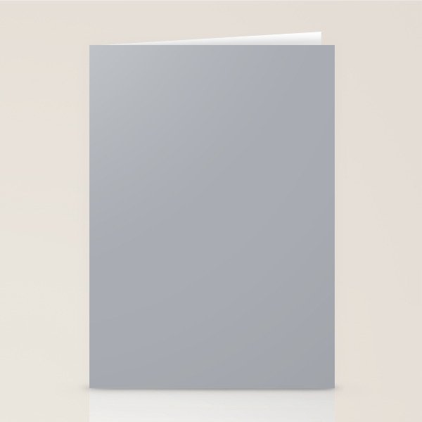 Solid Gray Light Neutral  Stationery Card Gallery Image 2