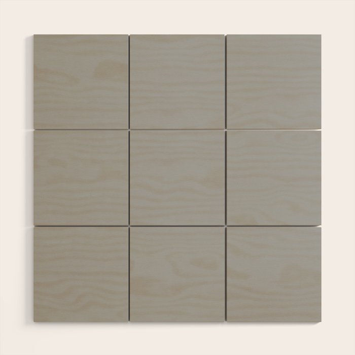 Solid Gray Light Neutral  Wood Wall Art Gallery Image 1