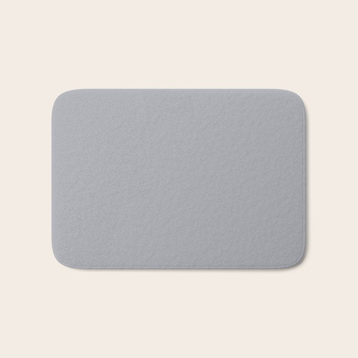 Solid Gray Light Neutral  Bath Mat Gallery Image 1