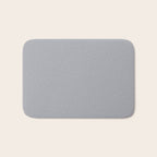 Solid Gray Light Neutral  Bath Mat Gallery Image 1